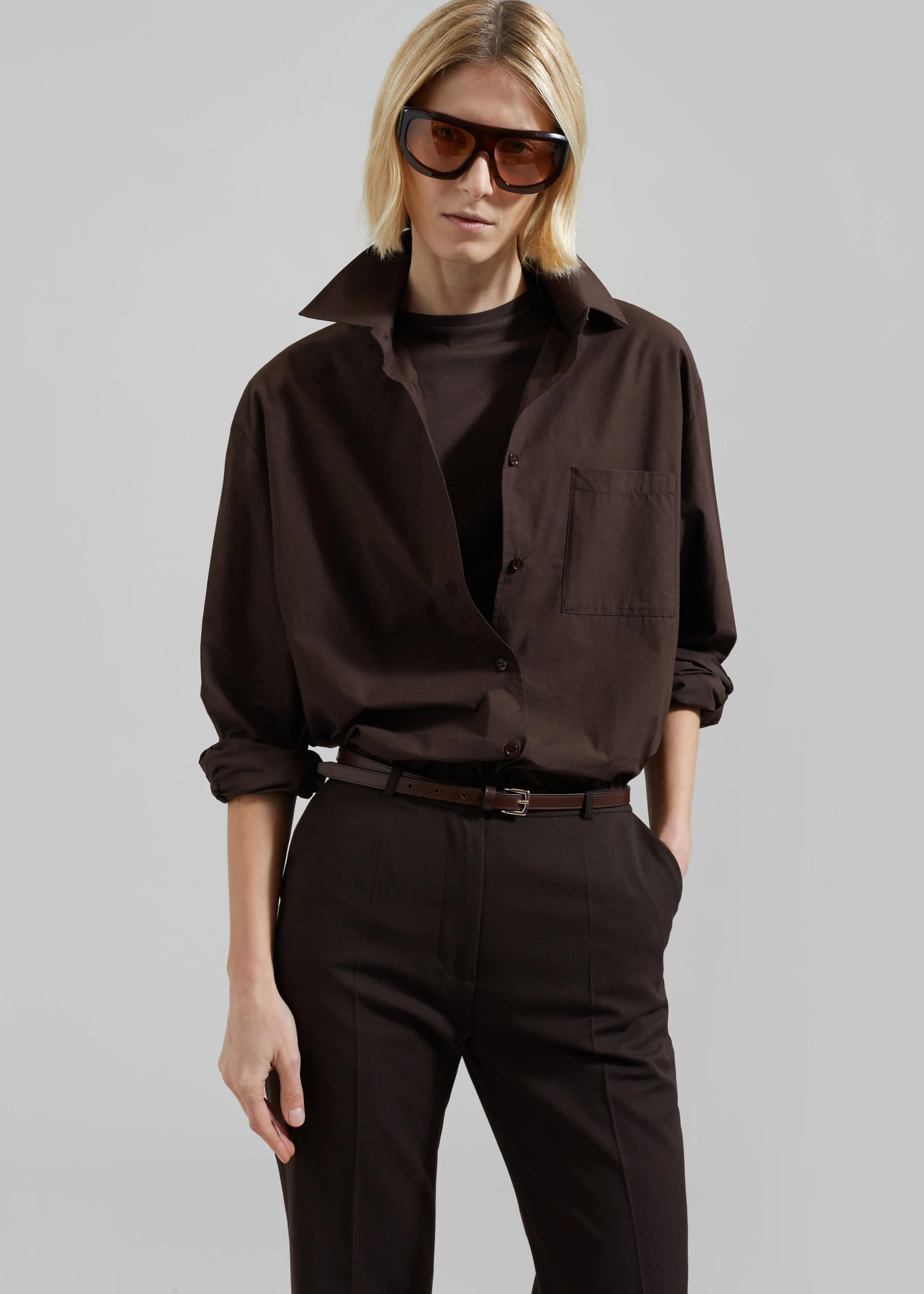 Jessie Leather Belt - Brown sold by Frankie Shop product image thumbnail 2