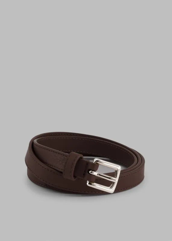 Jessie Leather Belt - Brown made by Frankie Shop