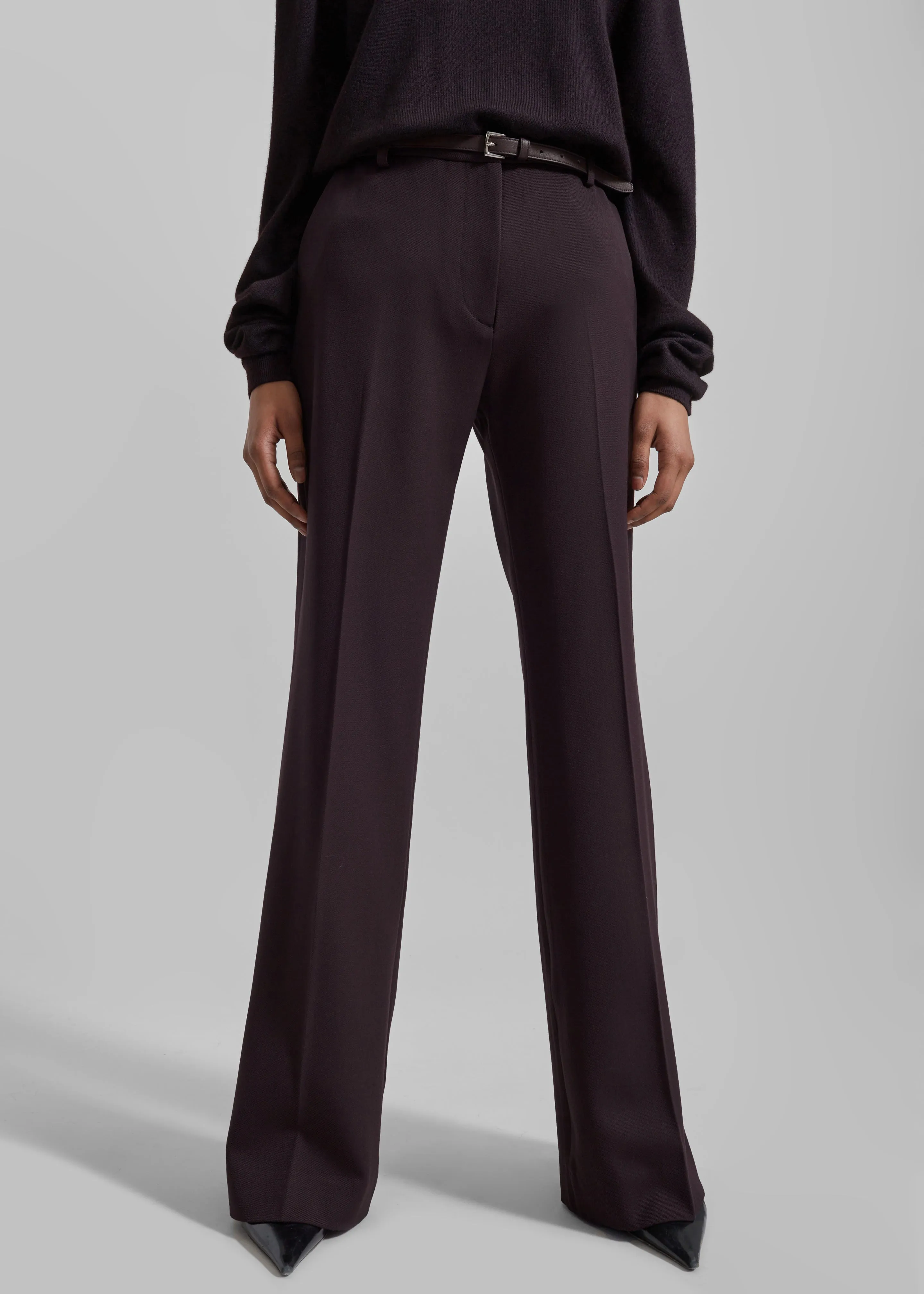 Jessie Leather Belt - Plum sold by Frankie Shop product image thumbnail 3