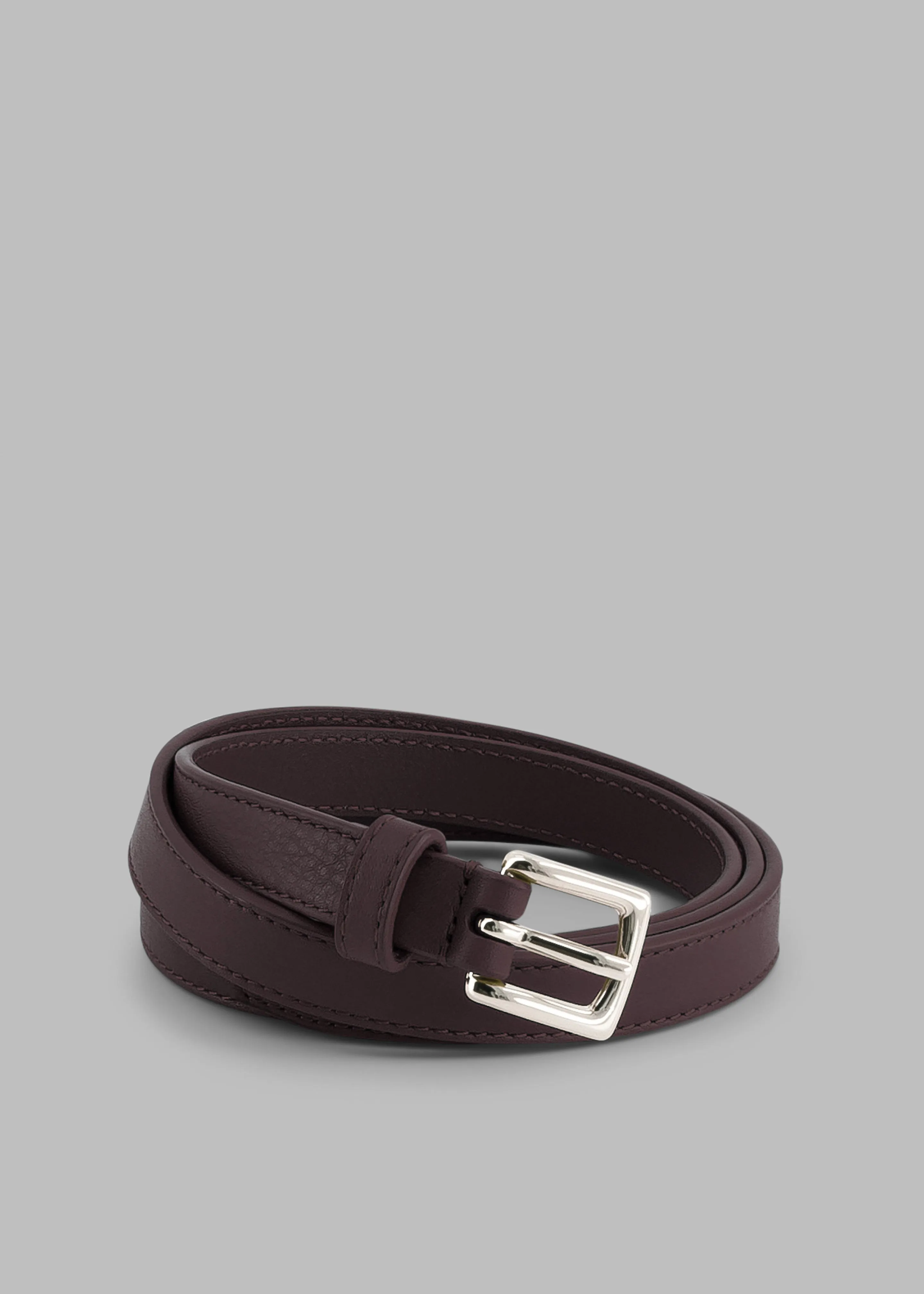 Jessie Leather Belt - Plum sold by Frankie Shop