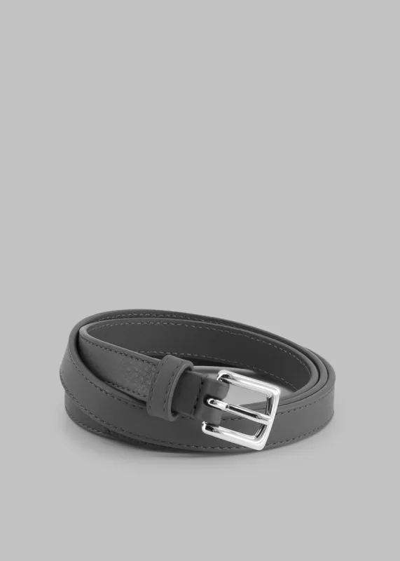 Jessie Leather Belt - Grey sold by Frankie Shop