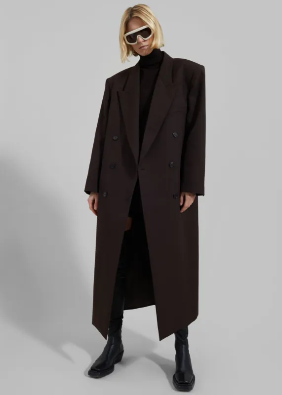 Jane Long Coat - Brown sold by Frankie Shop