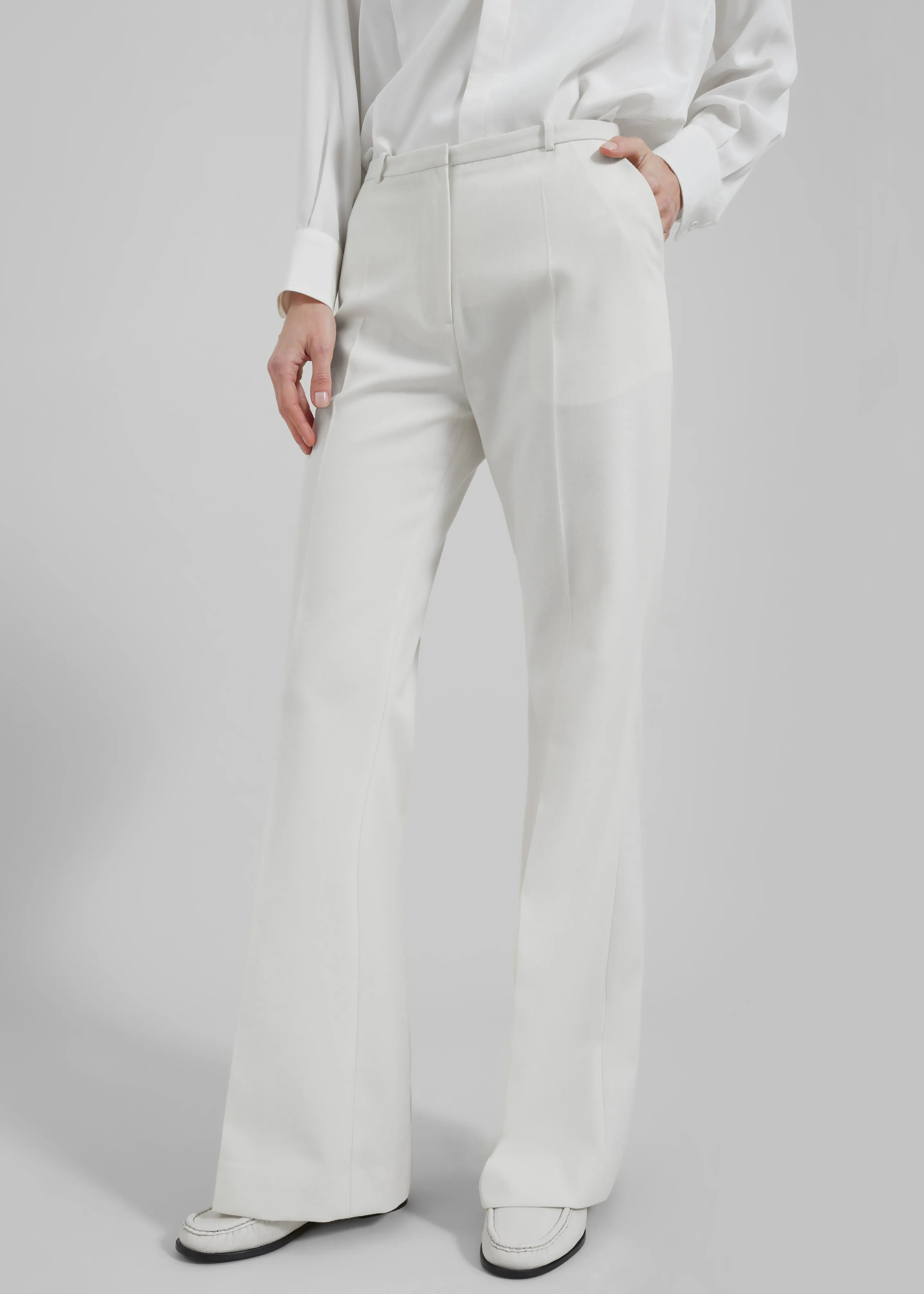 Lyra Flared Pants - White sold by Frankie Shop product image thumbnail 3