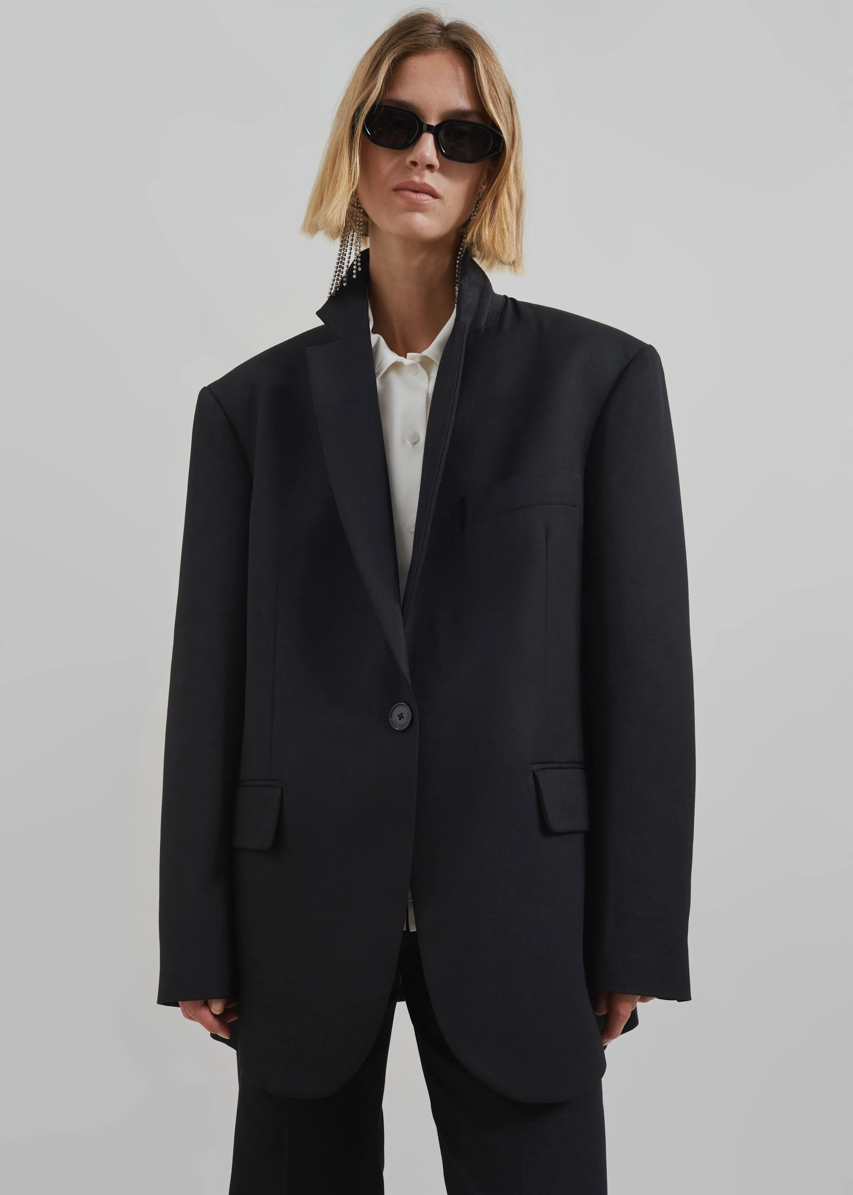 Lyra Oversized Blazer - Black sold by Frankie Shop