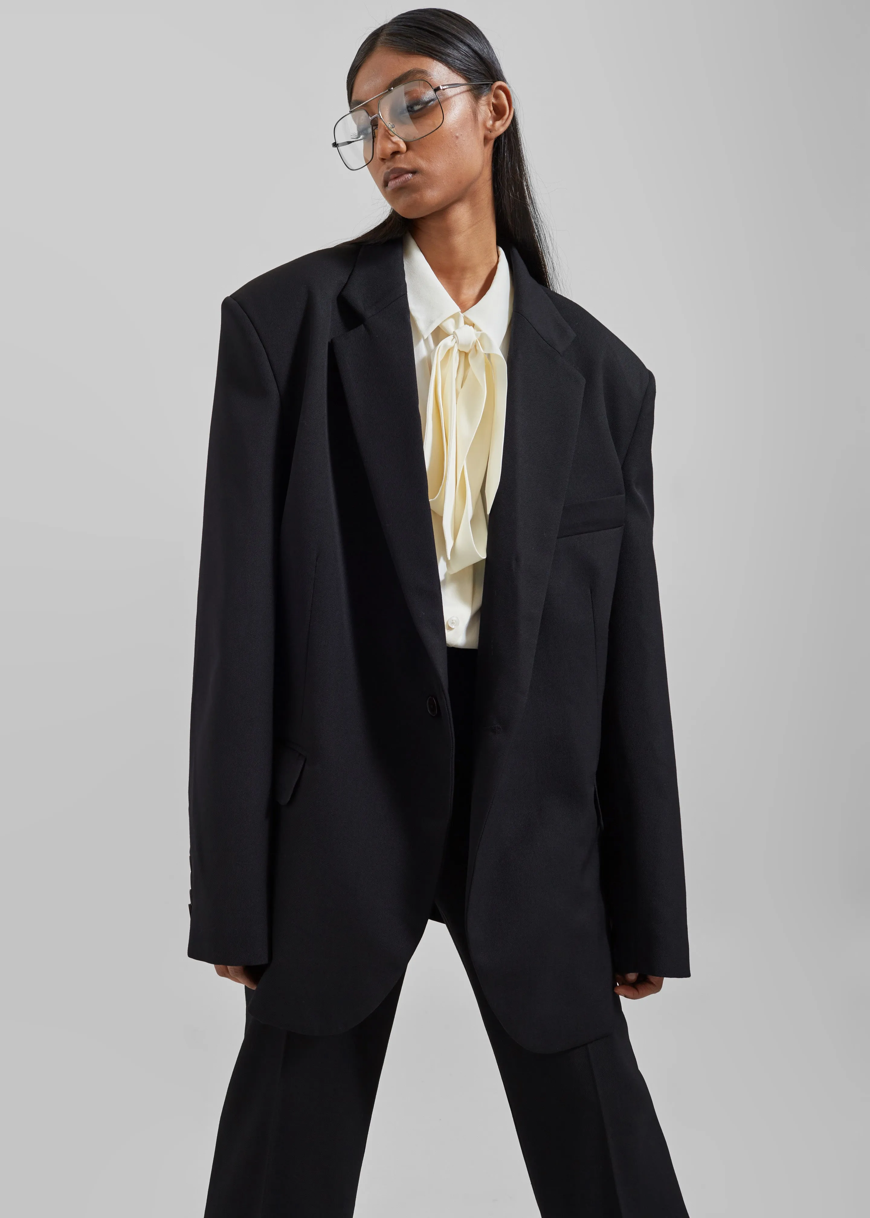 Lyra Oversized Blazer - Black sold by Frankie Shop product image thumbnail 4