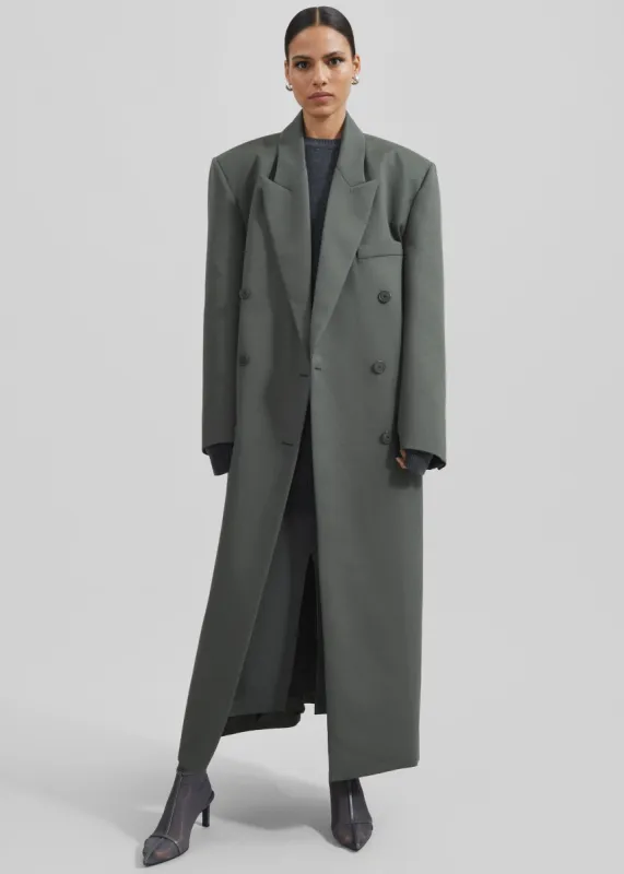 Jane Long Coat - Light Khaki sold by Frankie Shop