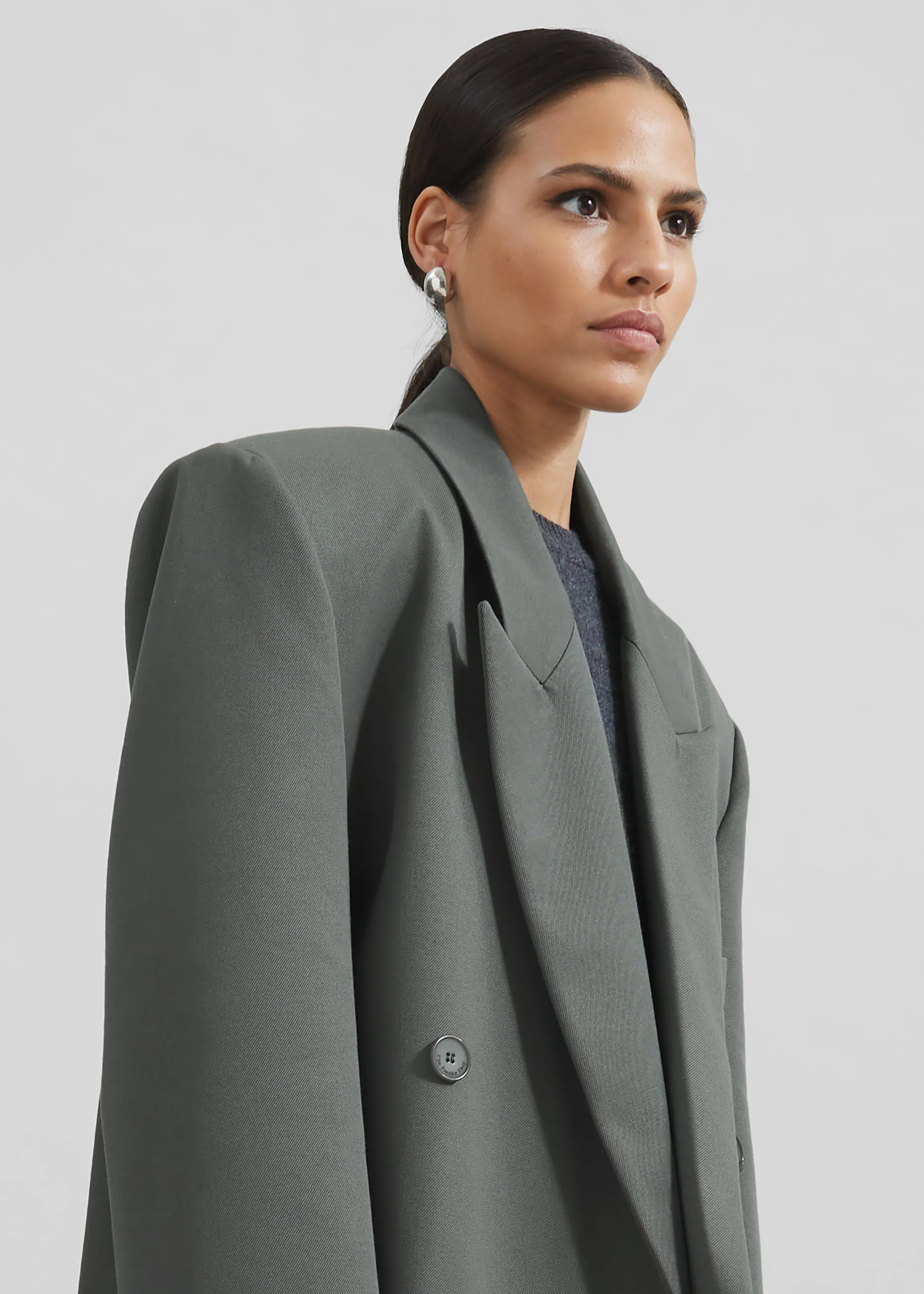 Jane Long Coat - Light Khaki sold by Frankie Shop product image thumbnail 5