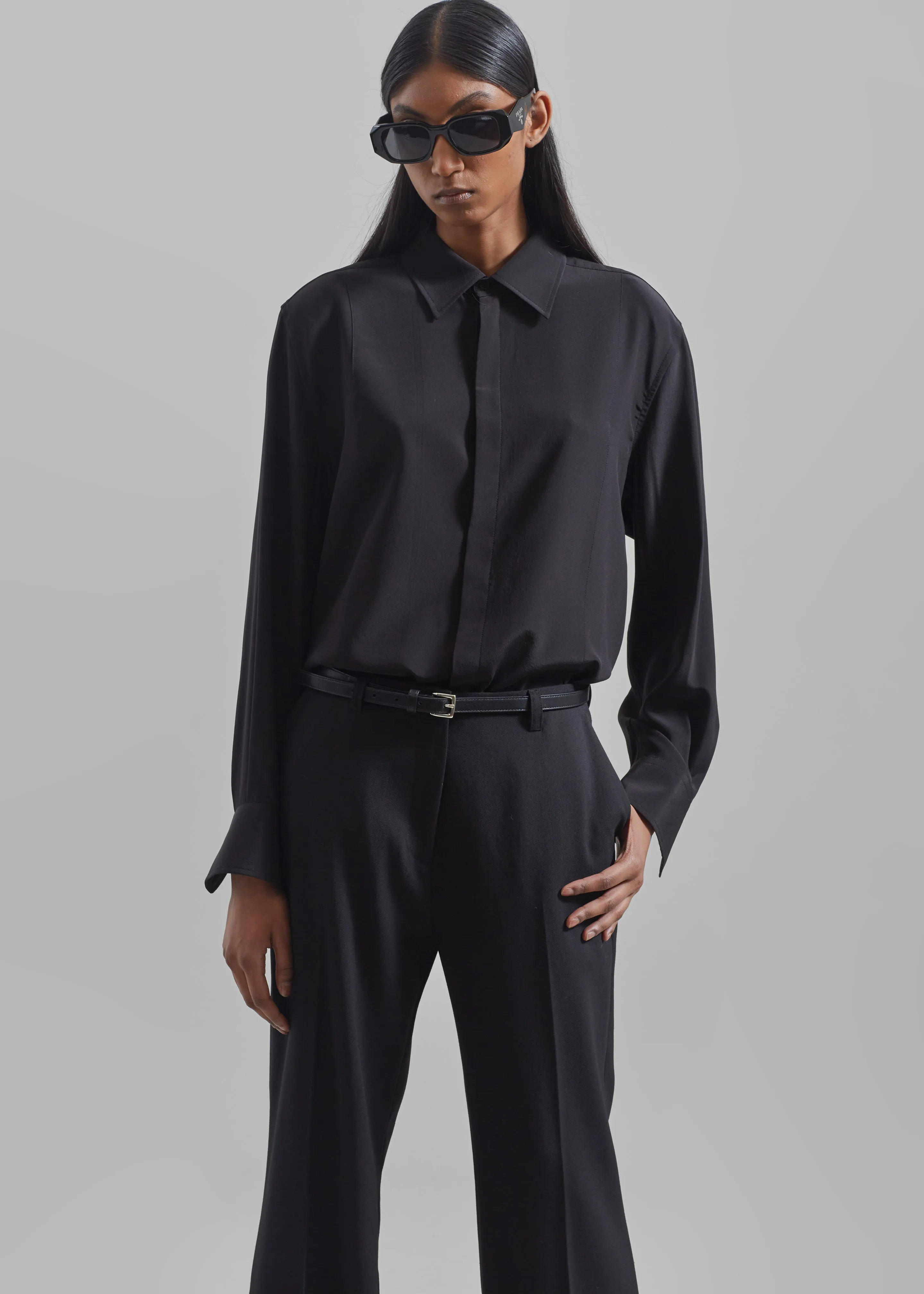 Jessie Leather Belt - Black sold by Frankie Shop product image thumbnail 5