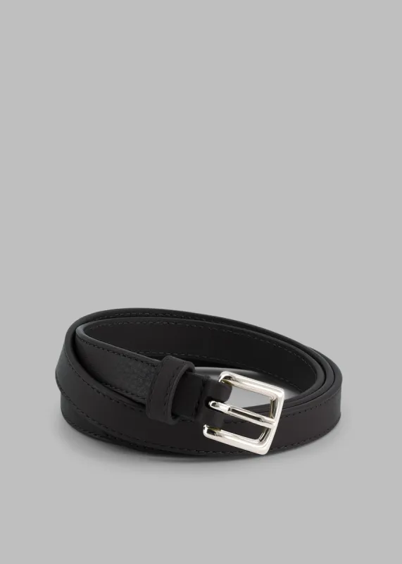 Jessie Leather Belt - Black made by Frankie Shop