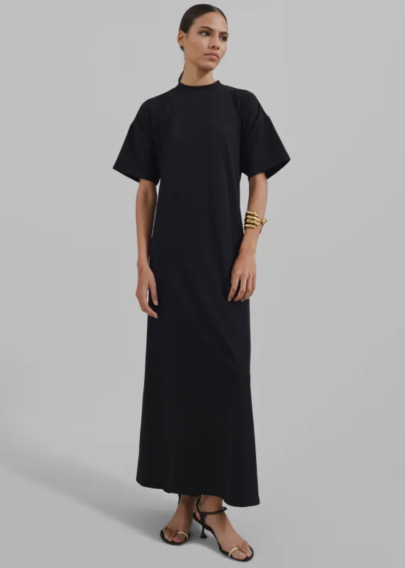 Proenza Schouler White Label Noelle Dress In Jersey - Black sold by Frankie Shop