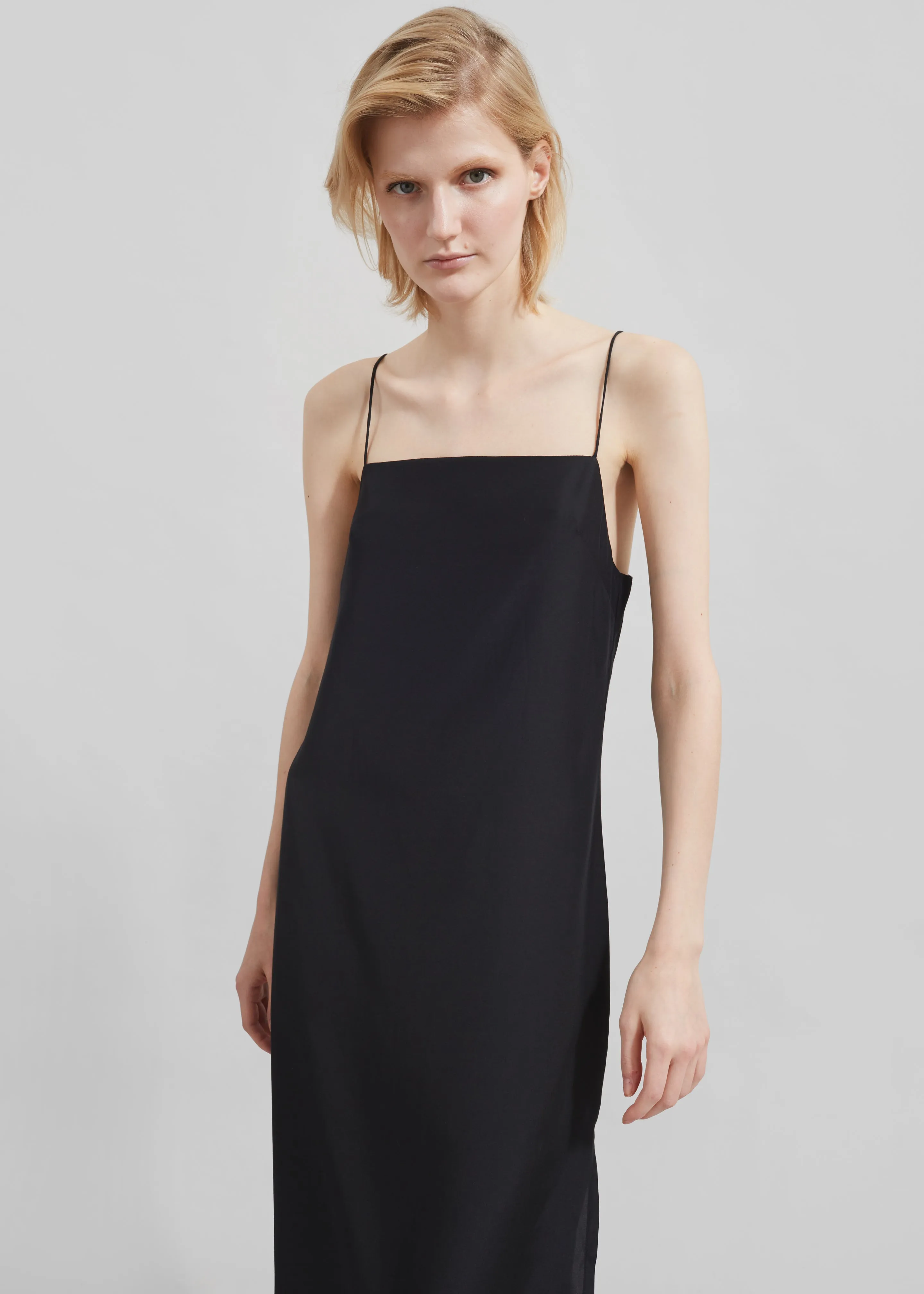 Matin Silk Square Neck Dress - Black sold by Frankie Shop product image thumbnail 2