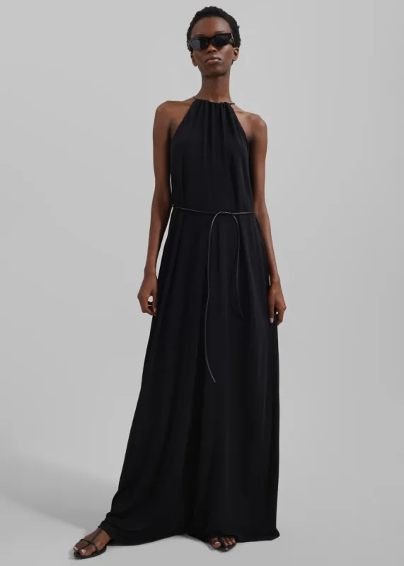 Proenza Schouler White Label Lenny Dress In Matte Jersey - Black sold by Frankie Shop