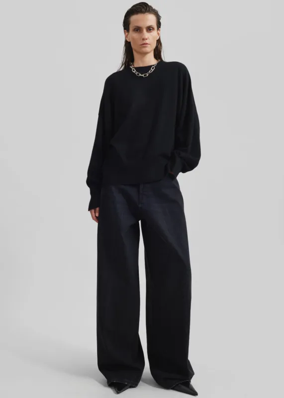 Loulou Studio Anaa Cashmere Sweater - Black sold by Frankie Shop