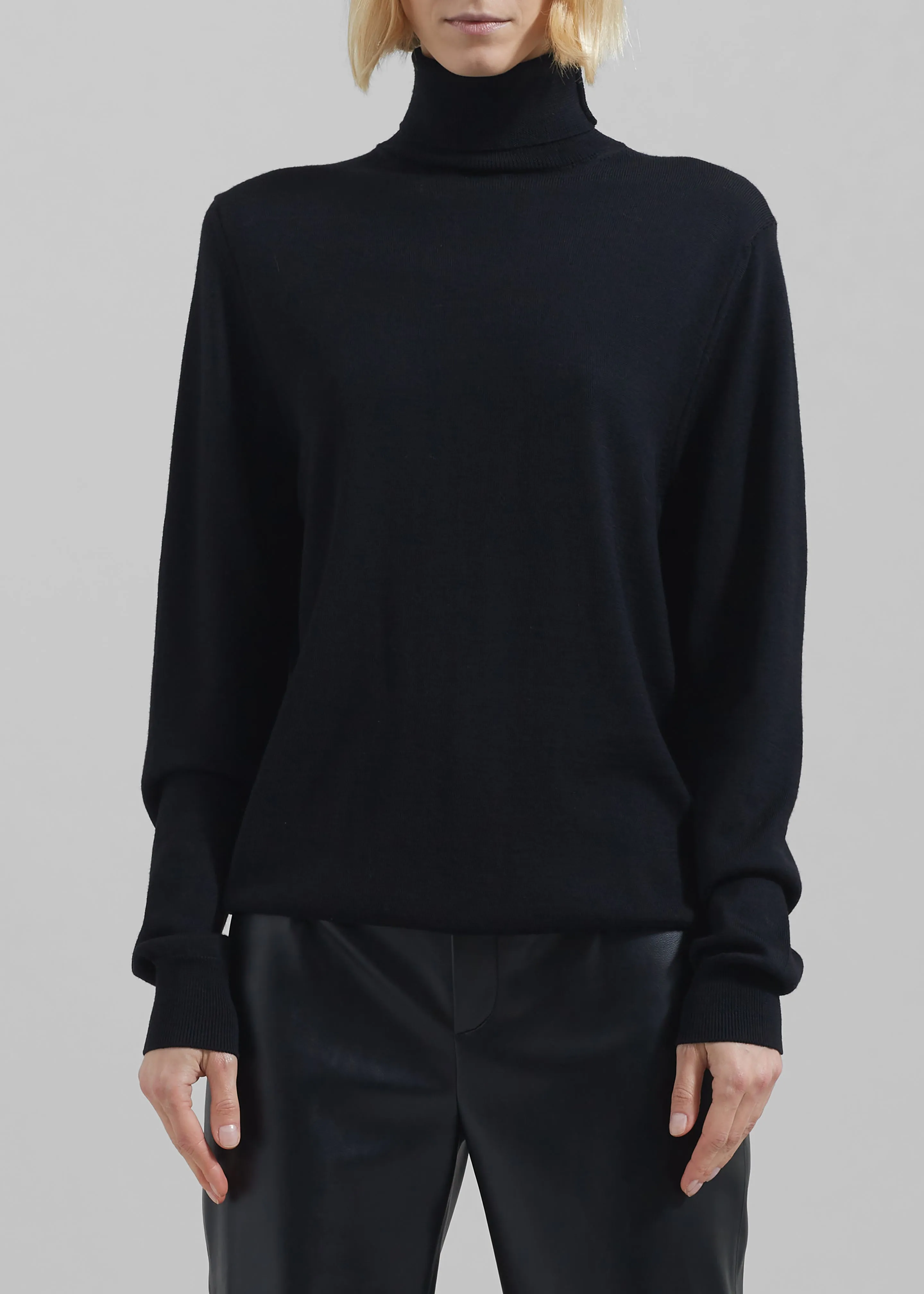 Eve Thin Turtleneck Sweater - Black sold by Frankie Shop product image thumbnail 2