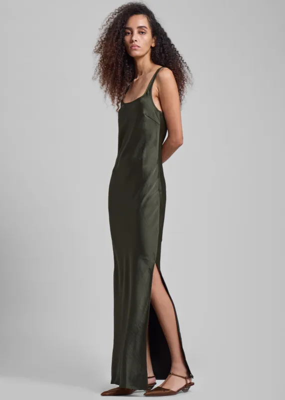 Samsøe Samsøe Sunna Dress - Forest Night made by Frankie Shop