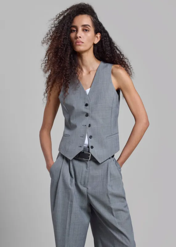 Jorae Vest - Grey sold by Frankie Shop
