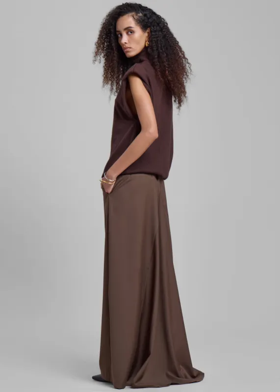 Eloise Maxi Skirt - Brown sold by Frankie Shop