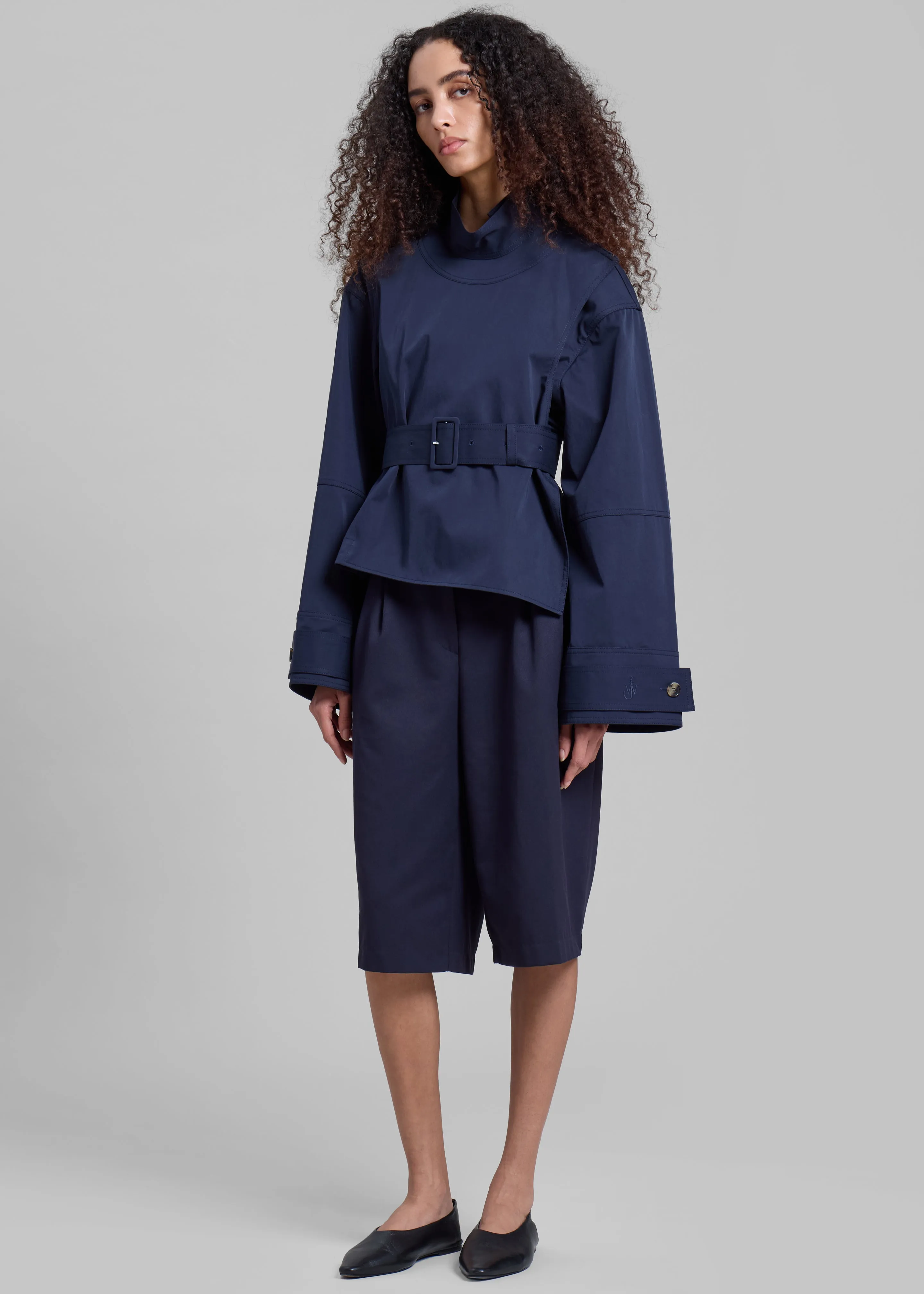 JW Anderson Wrap Trench Jacket - Navy sold by Frankie Shop product image thumbnail 2