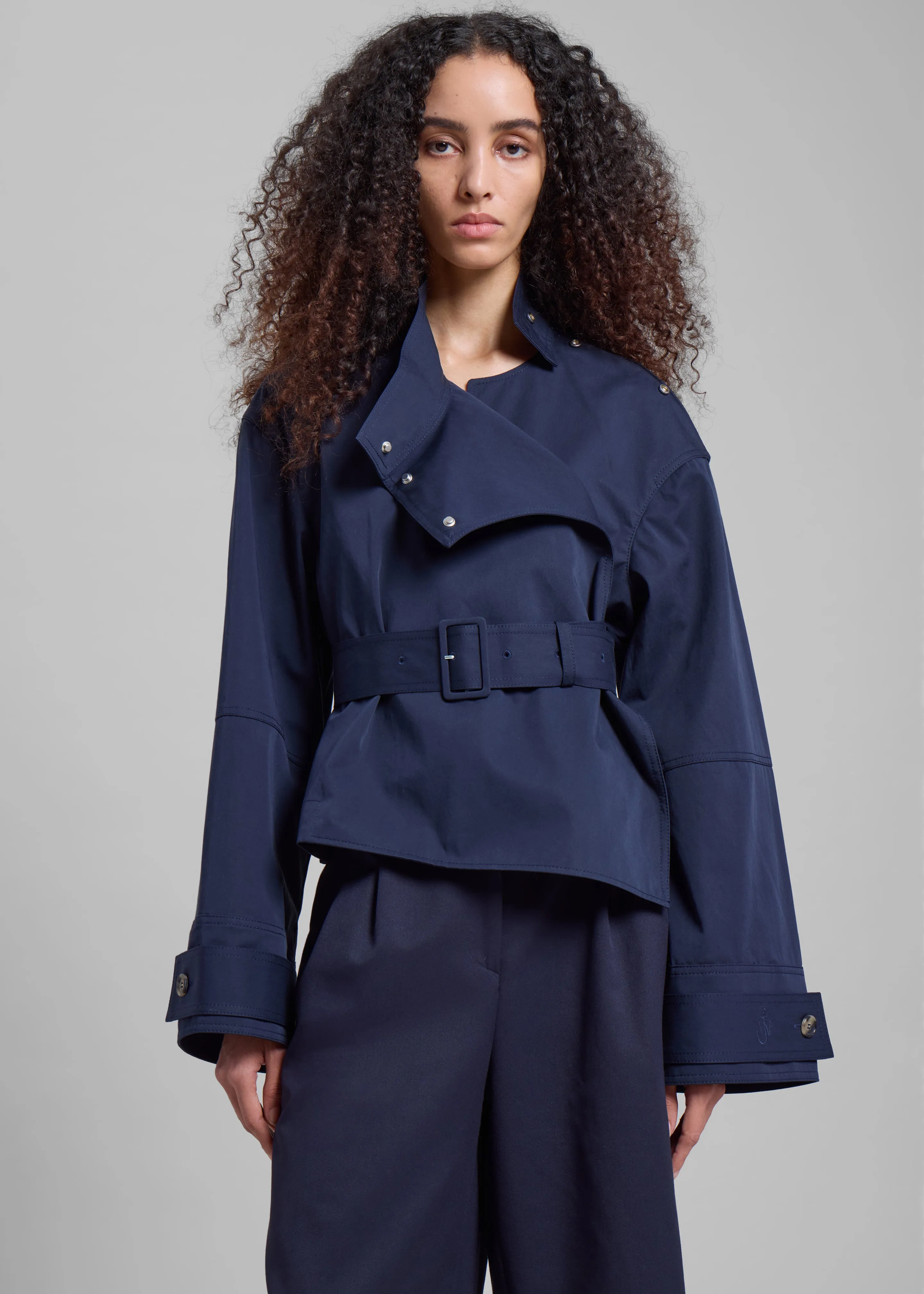 JW Anderson Wrap Trench Jacket - Navy sold by Frankie Shop product image thumbnail 5