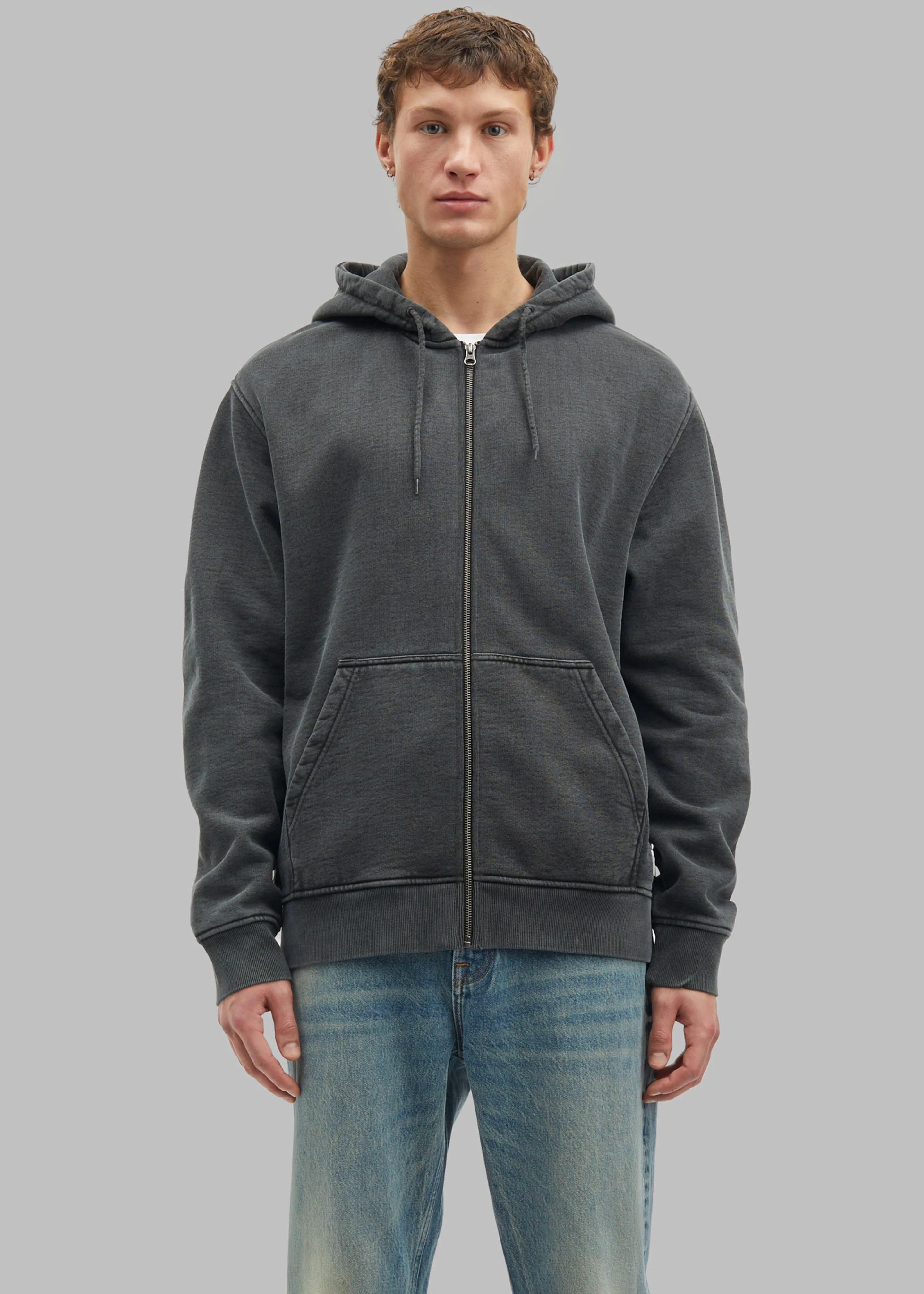 Samsøe Samsøe Sapigment Zip Hoodie - Black sold by Frankie Shop product image thumbnail 2