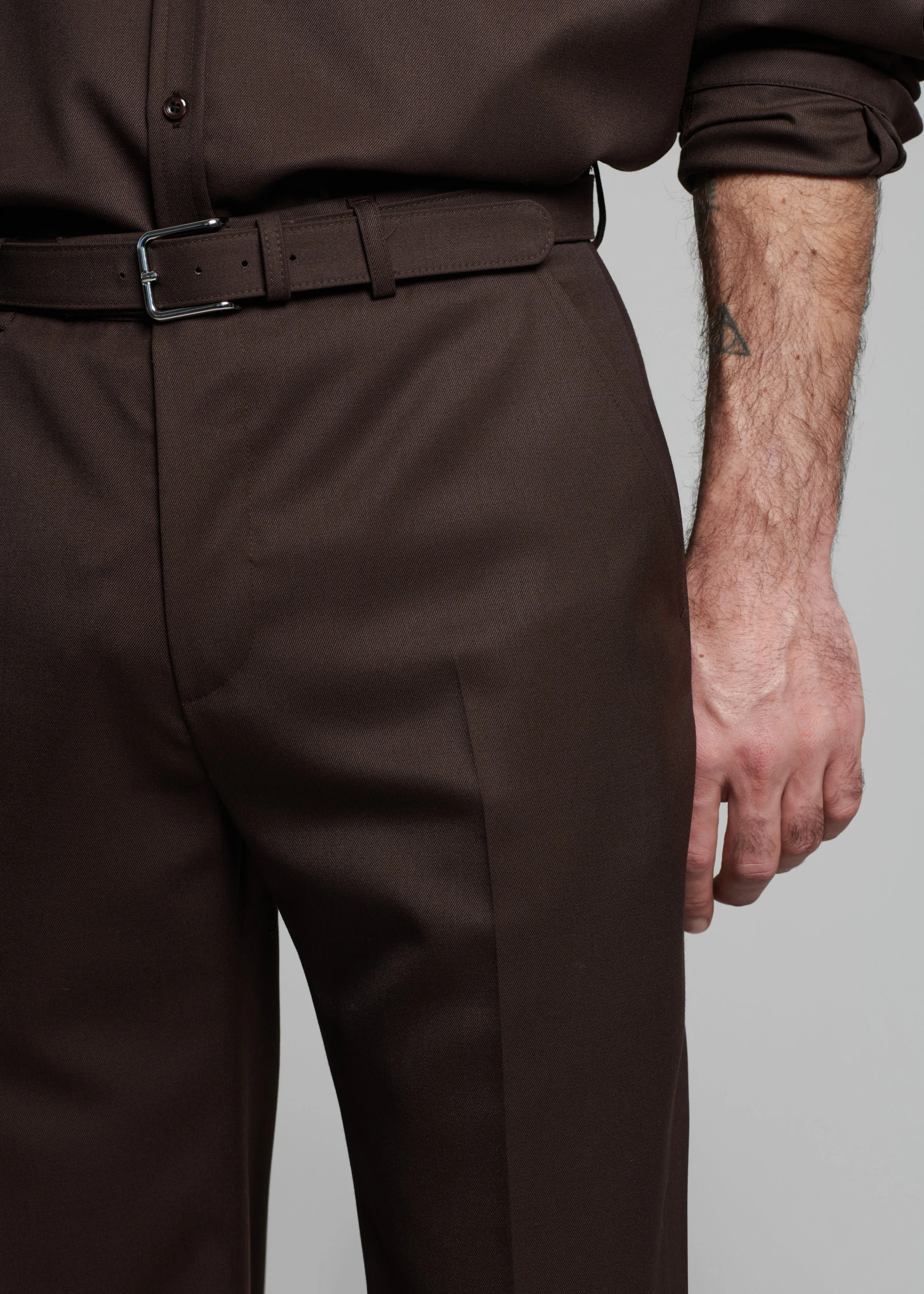 Mason Wool Trousers - Brown sold by Frankie Shop product image thumbnail 3
