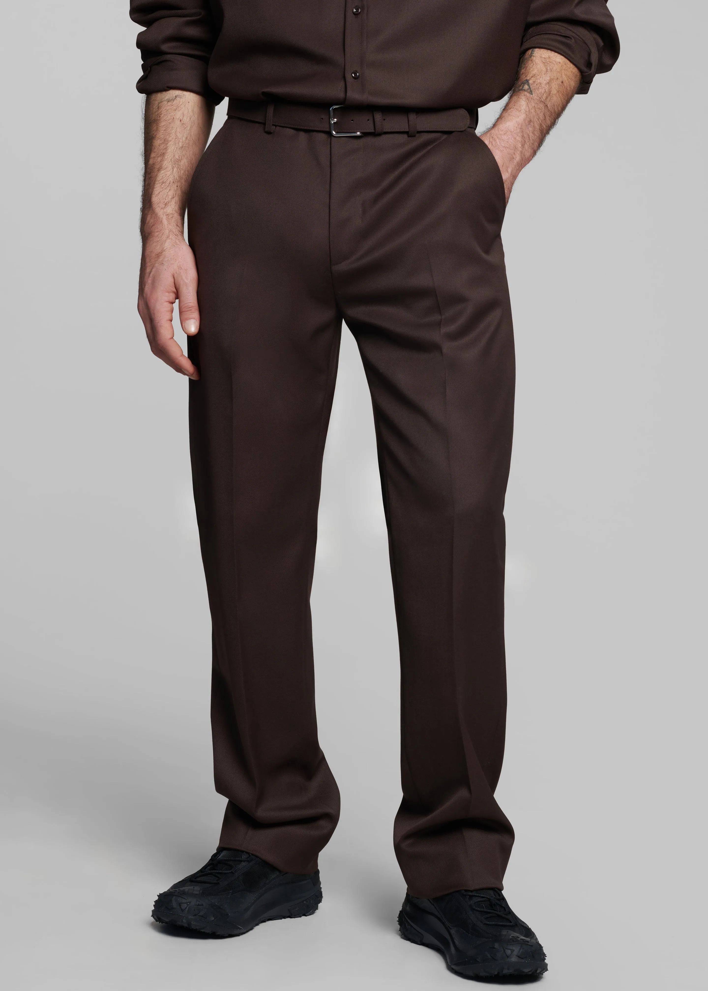 Mason Wool Trousers - Brown sold by Frankie Shop product image thumbnail 2
