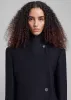 Low Classic Slim Fit Wool Coat - Black sold by Frankie Shop