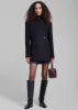 Low Classic Slim Fit Wool Coat - Black sold by Frankie Shop
