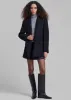 Low Classic Slim Fit Wool Coat - Black sold by Frankie Shop