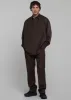 Mason Wool Button Up Shirt - Brown sold by Frankie Shop