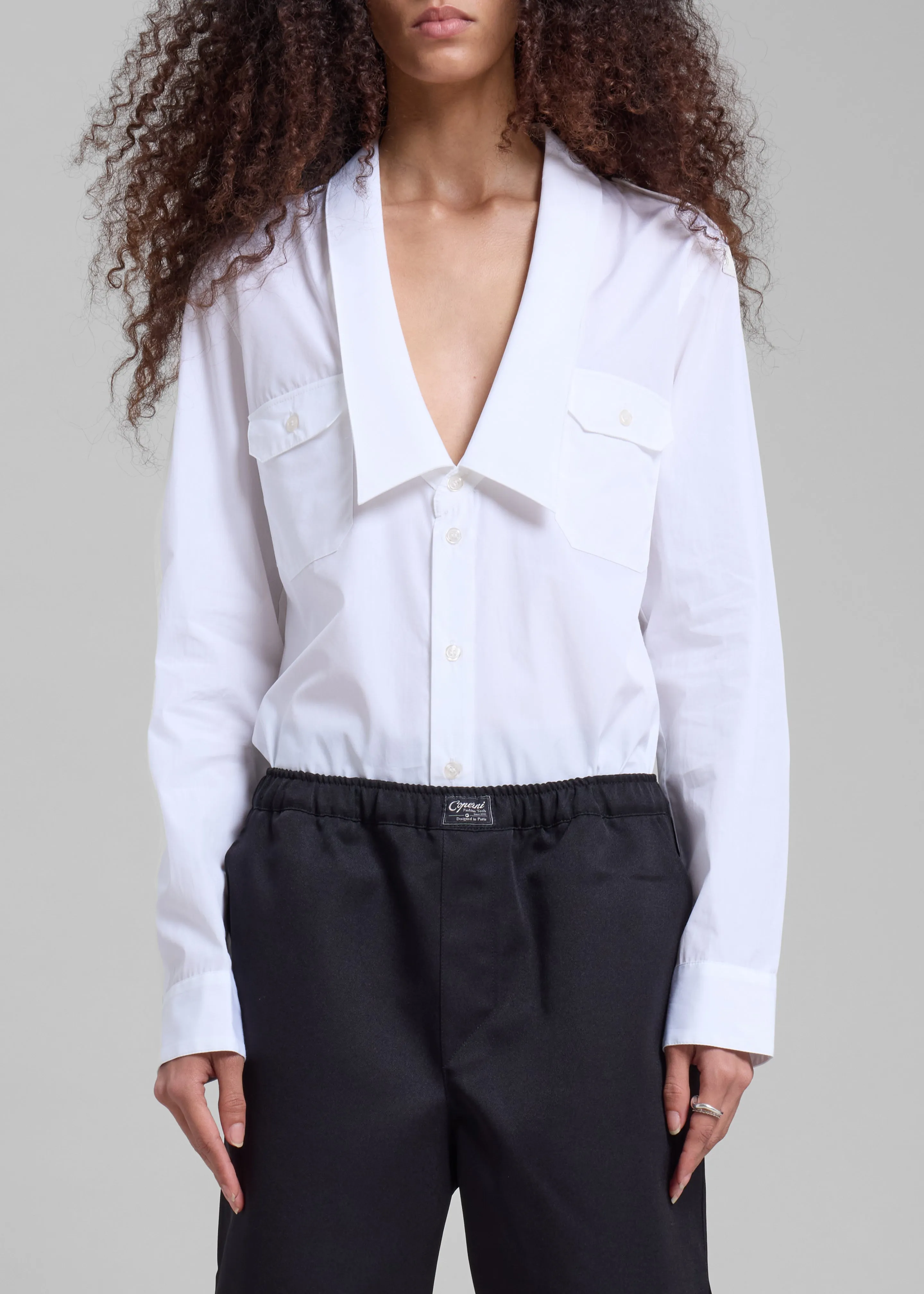 Coperni Saharan Shirt - White sold by Frankie Shop product image thumbnail 4