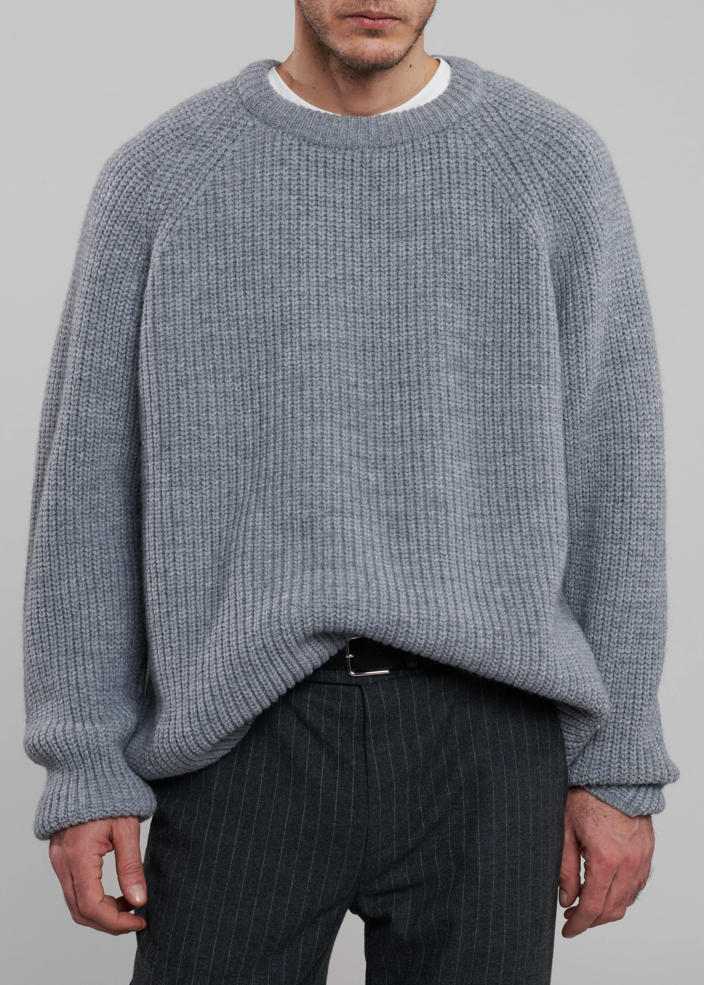 Carter Crew Neck Sweater - Grey sold by Frankie Shop product image thumbnail 4