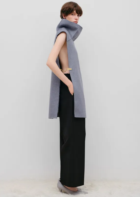 Bevza Manishka Vest - Grey sold by Frankie Shop