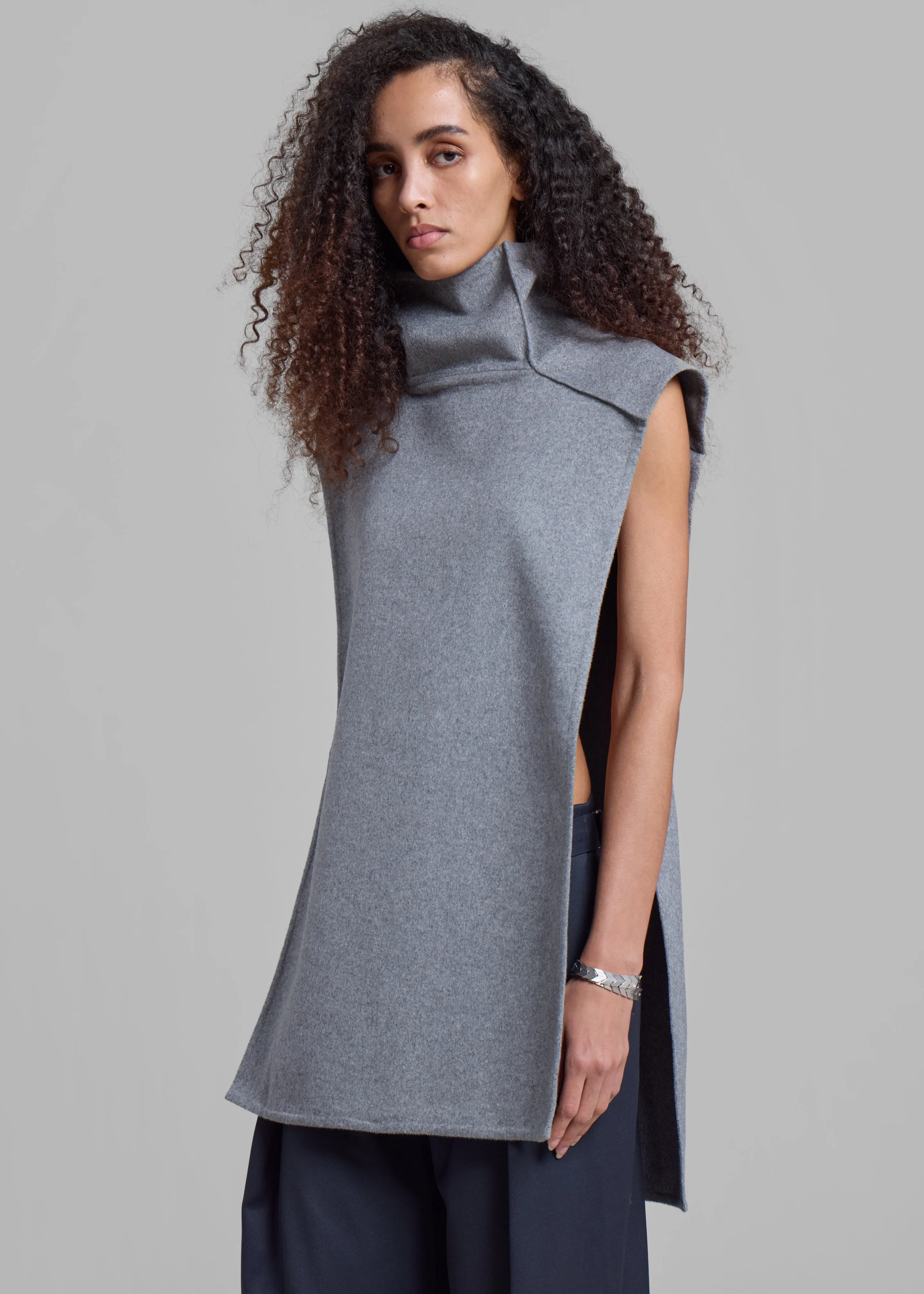 Bevza Manishka Vest - Grey sold by Frankie Shop product image thumbnail 5