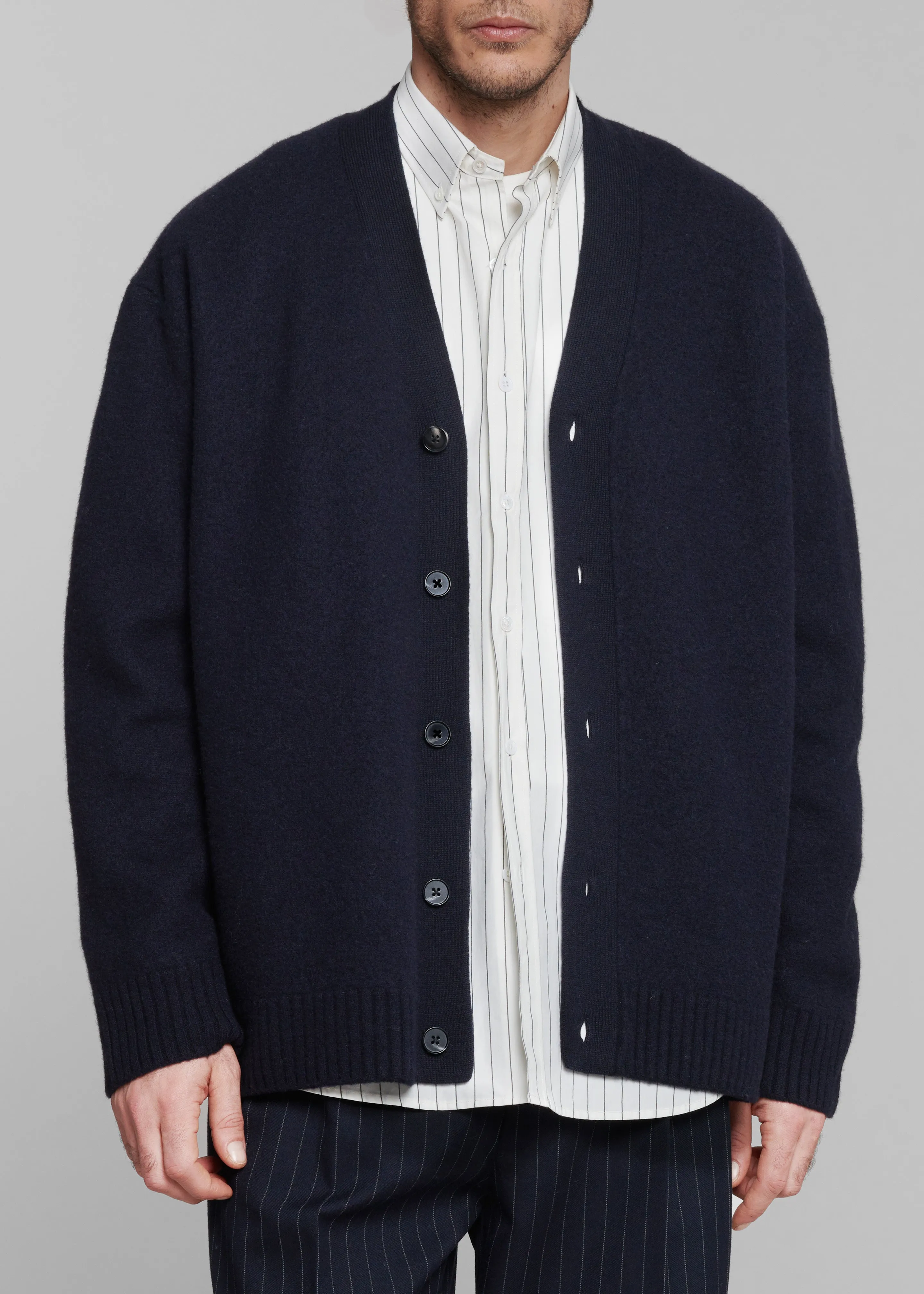 Beck Wool Cardigan - Navy sold by Frankie Shop product image thumbnail 2