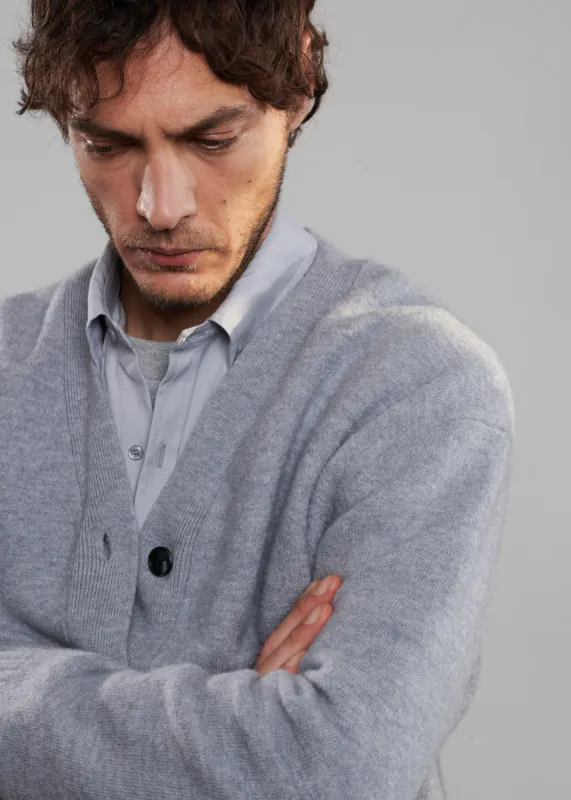 Beck Wool Cardigan - Light Grey sold by Frankie Shop