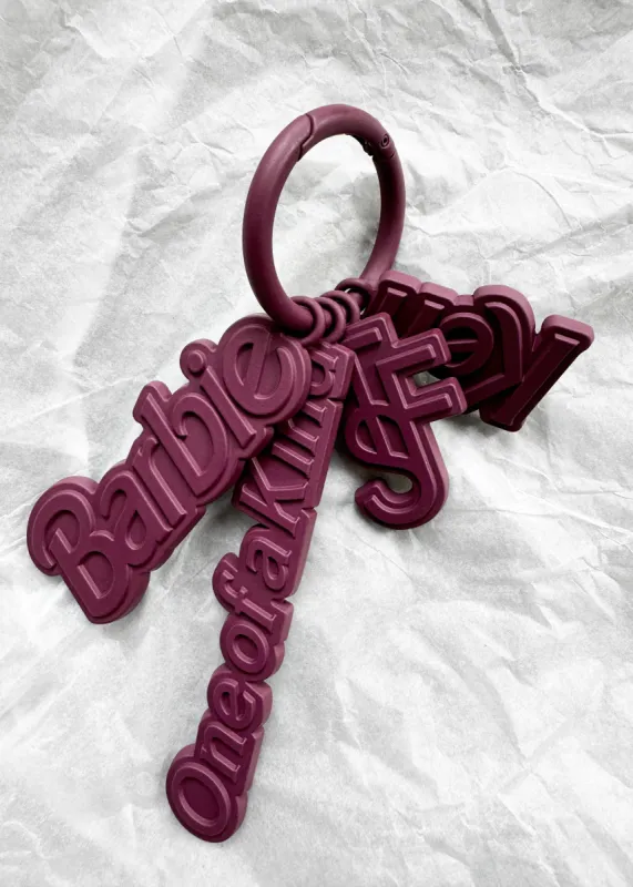 TFS x Barbie™ Keychain Charms - Burgundy made by Frankie Shop