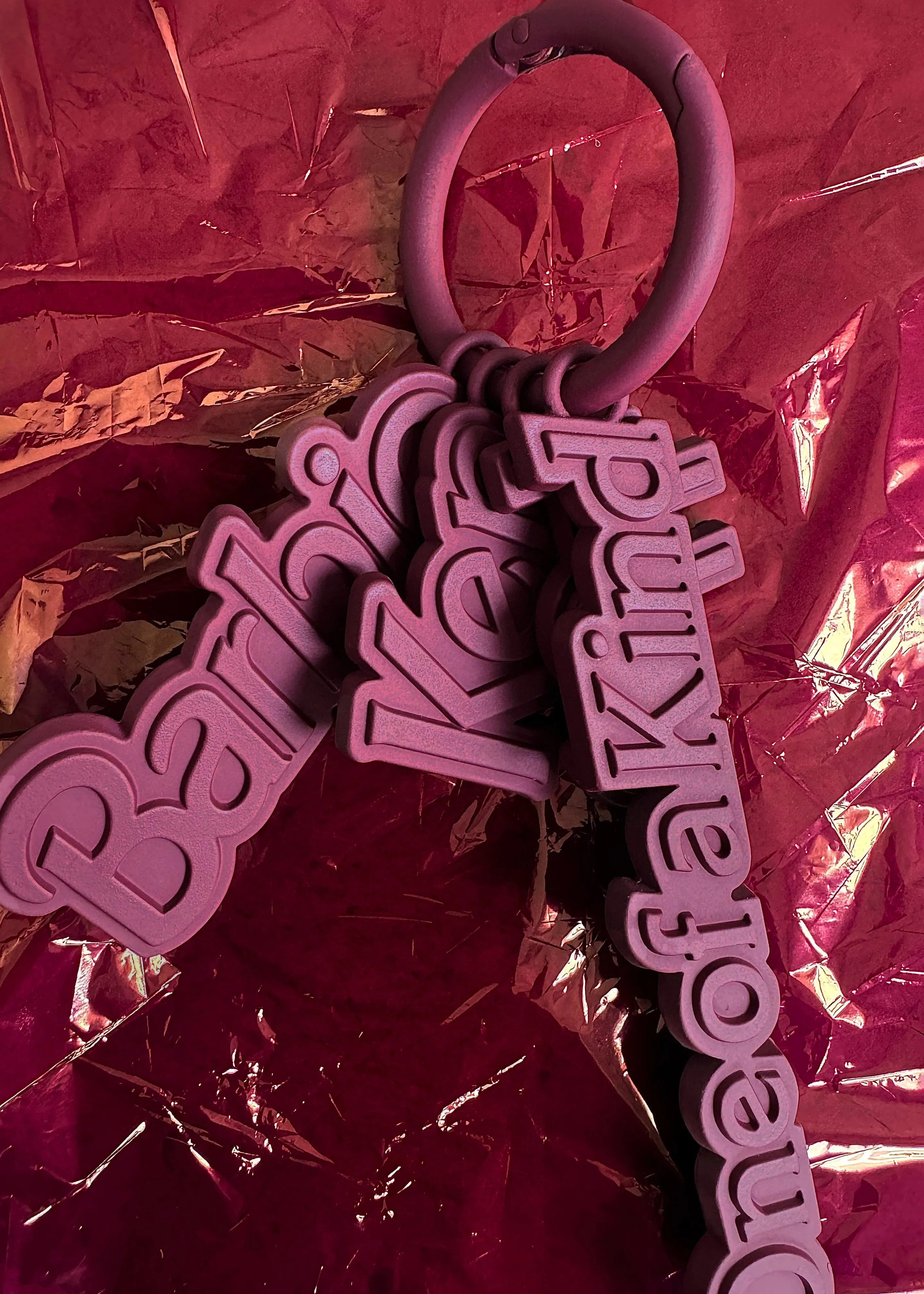 TFS x Barbie™ Keychain Charms - Burgundy sold by Frankie Shop product image thumbnail 3