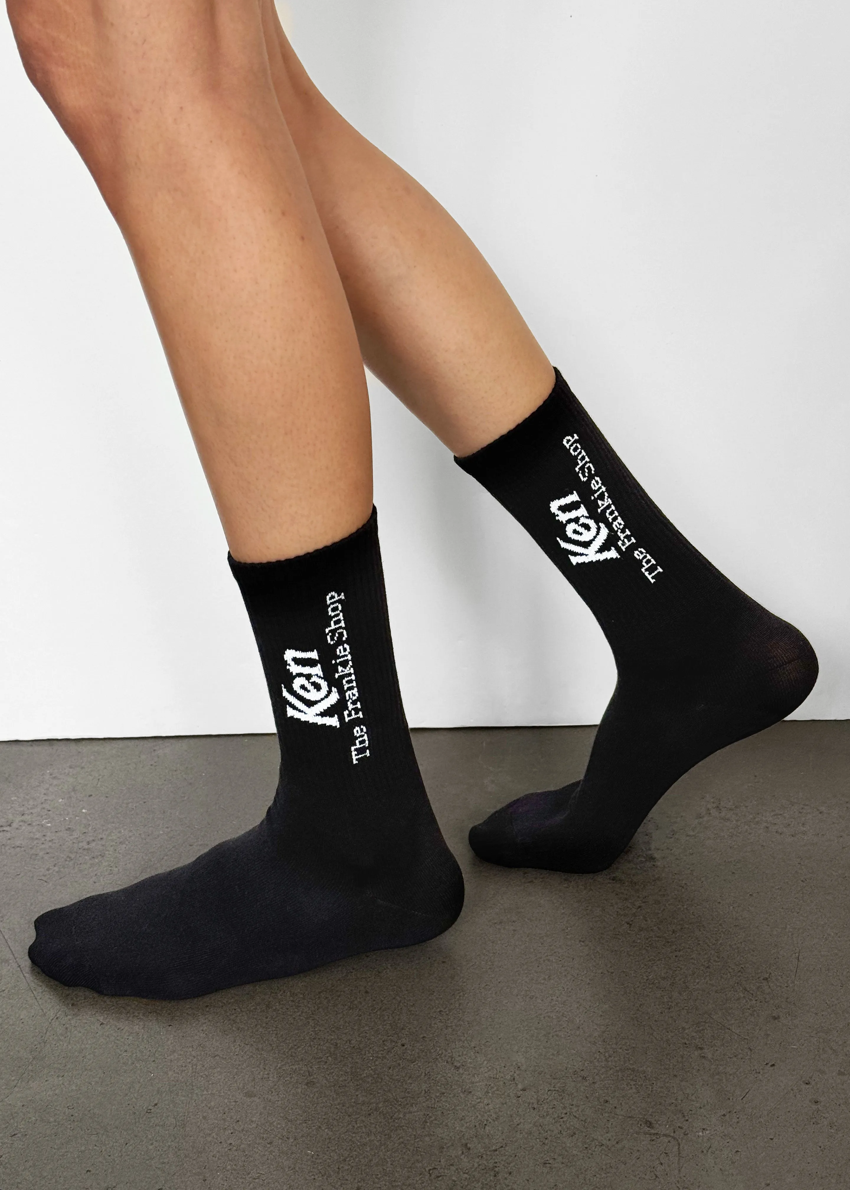 TFS Ken Ribbed Socks x Barbie™ - Black sold by Frankie Shop product image thumbnail 2