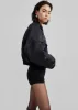 Sana Oversized Cropped Bomber x Barbie™ - Black sold by Frankie Shop