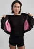 Sana Oversized Cropped Bomber x Barbie™ - Black sold by Frankie Shop