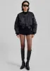Sana Oversized Cropped Bomber x Barbie™ - Black sold by Frankie Shop