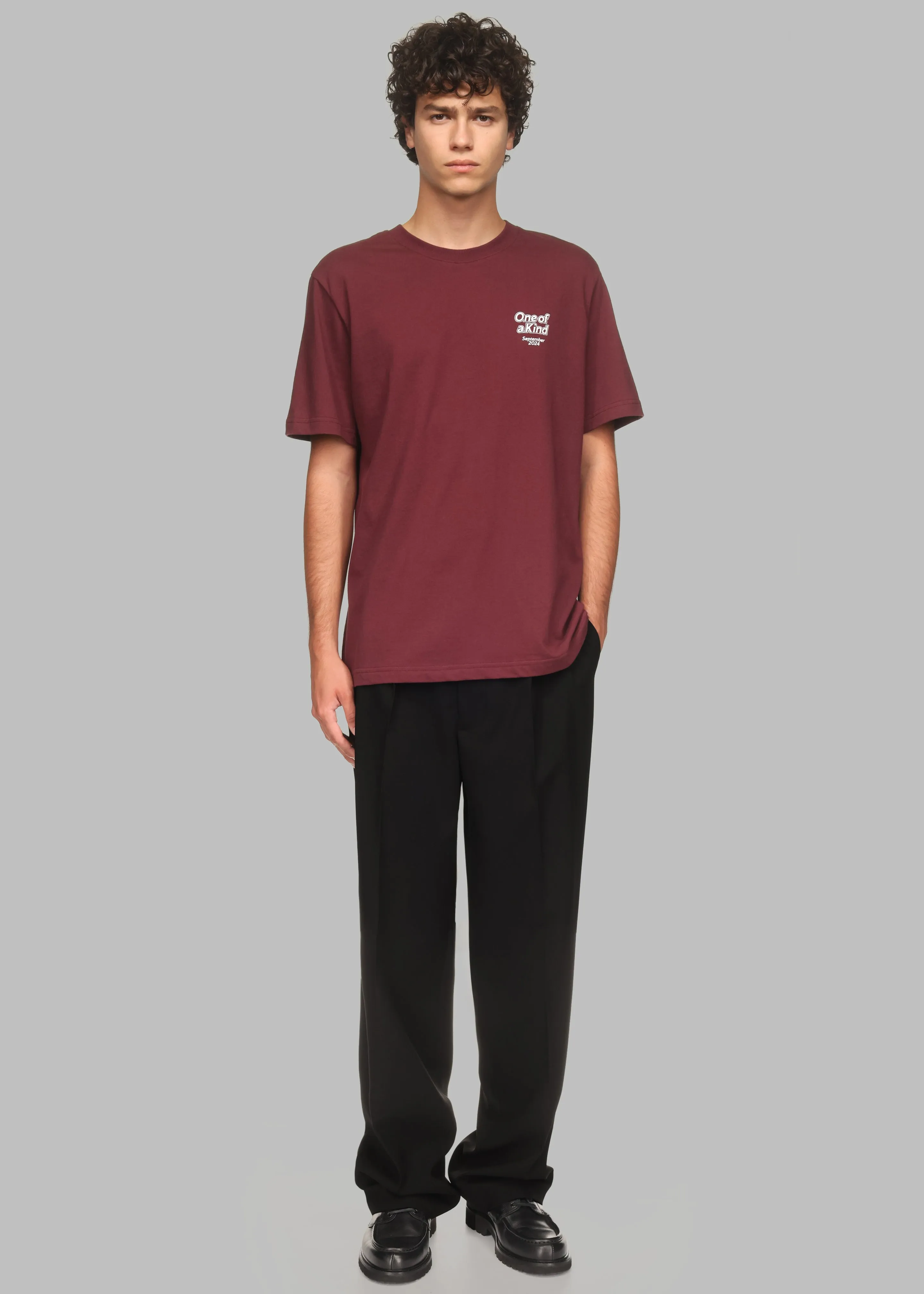 Ronan T-Shirt x Barbie™ - Burgundy sold by Frankie Shop product image thumbnail 3