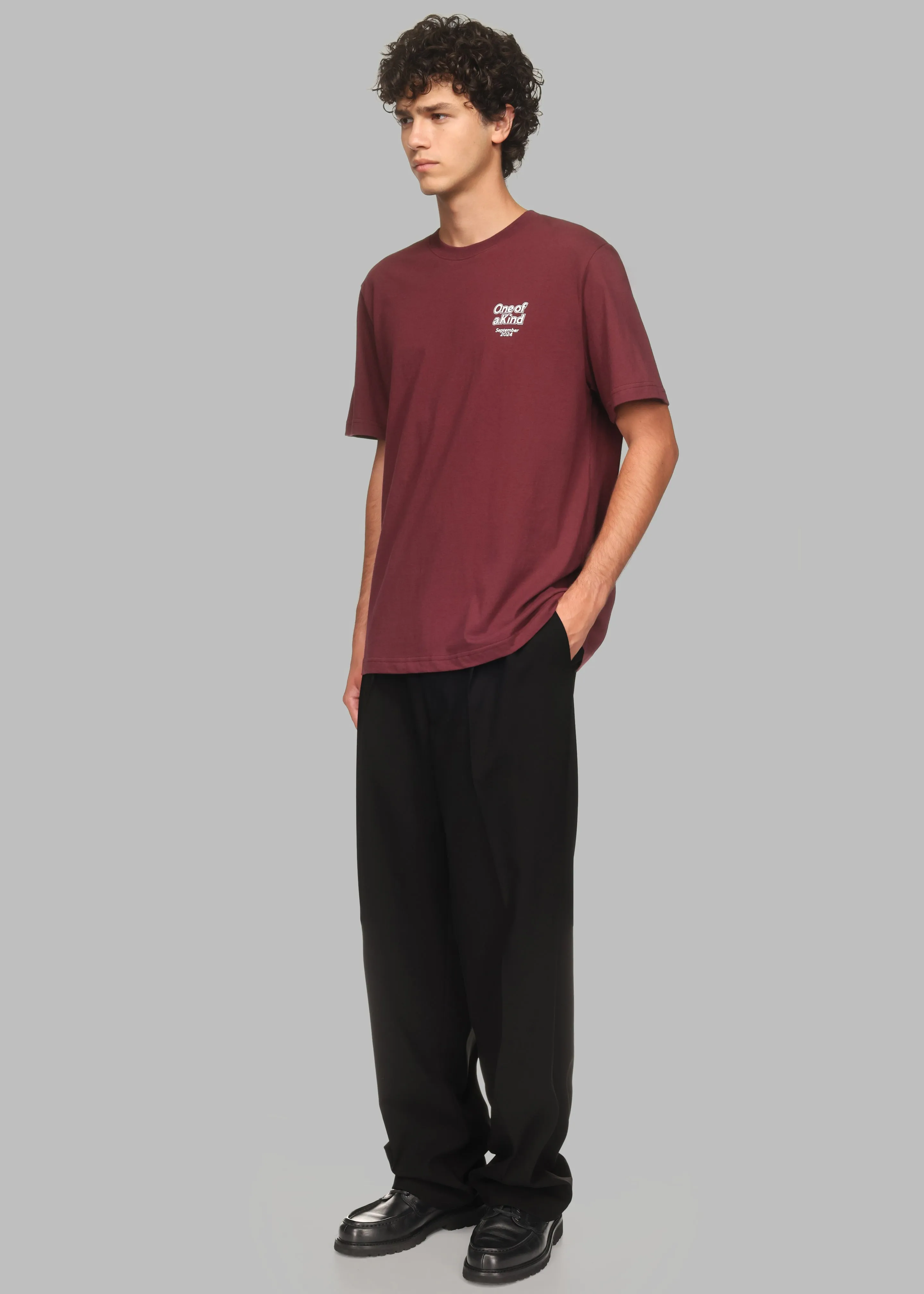 Ronan T-Shirt x Barbie™ - Burgundy sold by Frankie Shop product image thumbnail 4