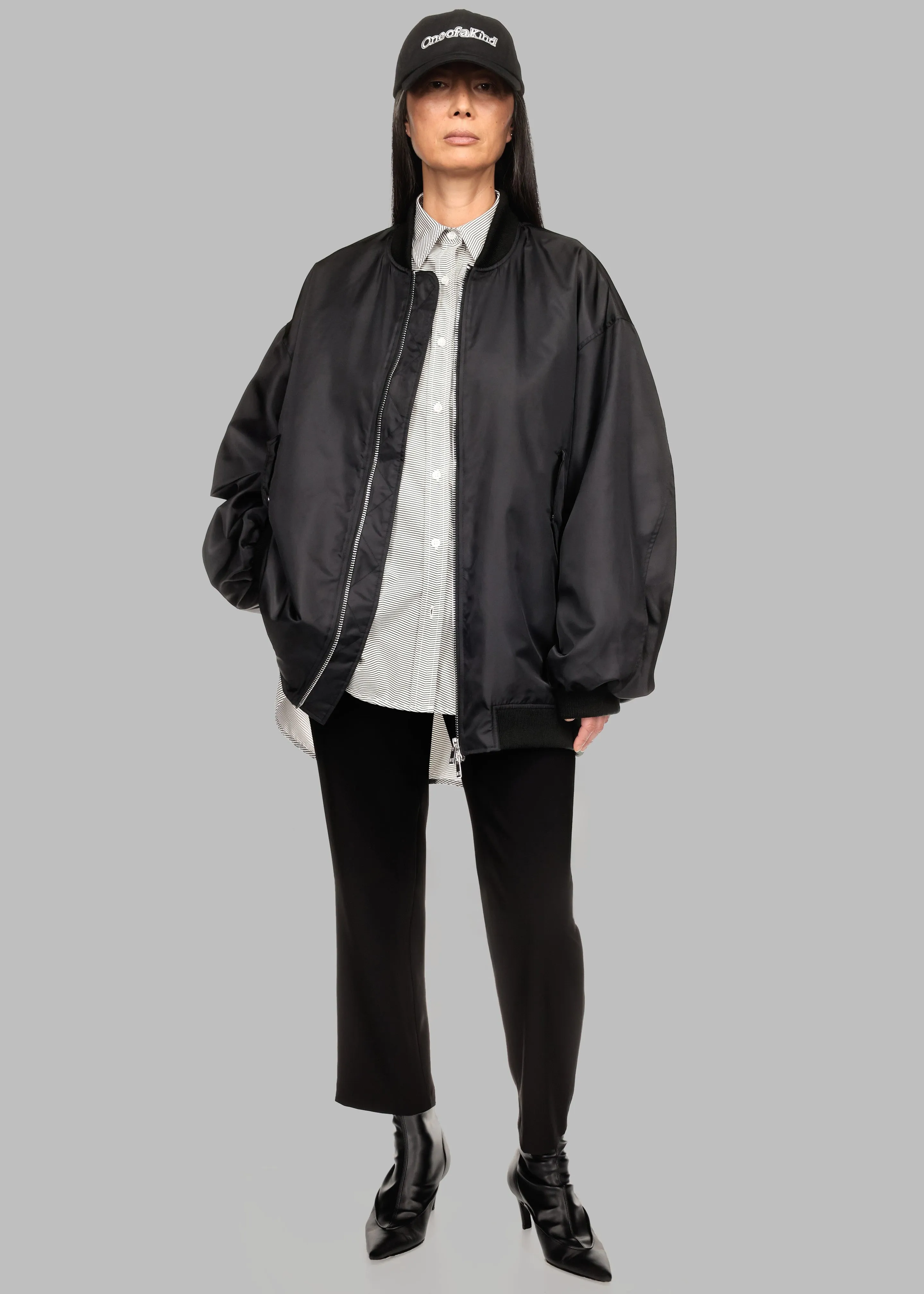 Lawrence Bomber Jacket x Barbie™ - Black sold by Frankie Shop product image thumbnail 4