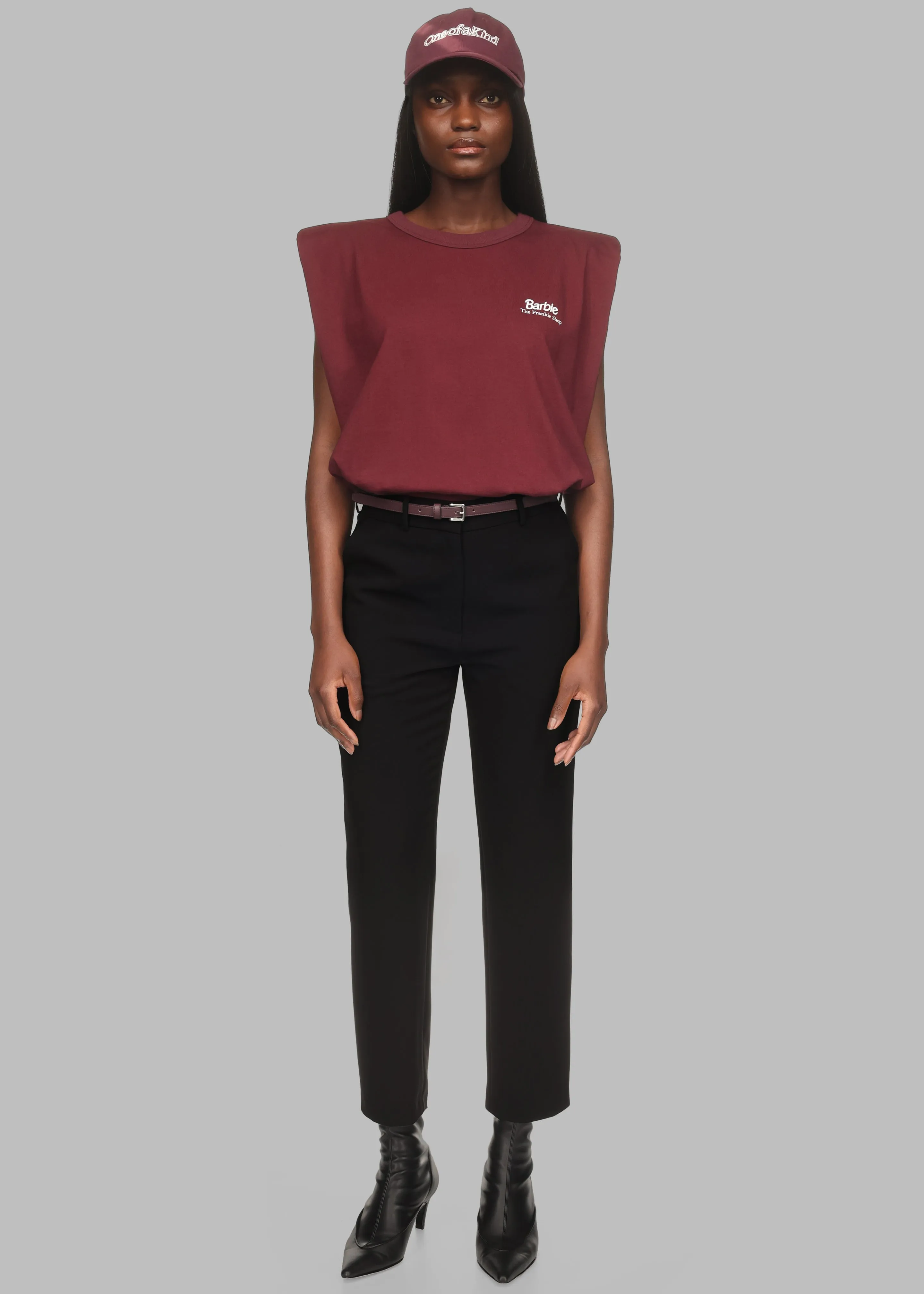 Frankie Ken Baseball Cap x Barbie™ - Burgundy sold by Frankie Shop product image thumbnail 4