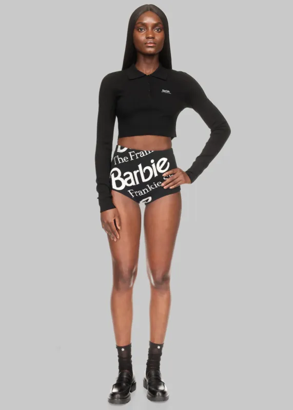 Alissa Knit Briefs x Barbie™ - Black made by Frankie Shop
