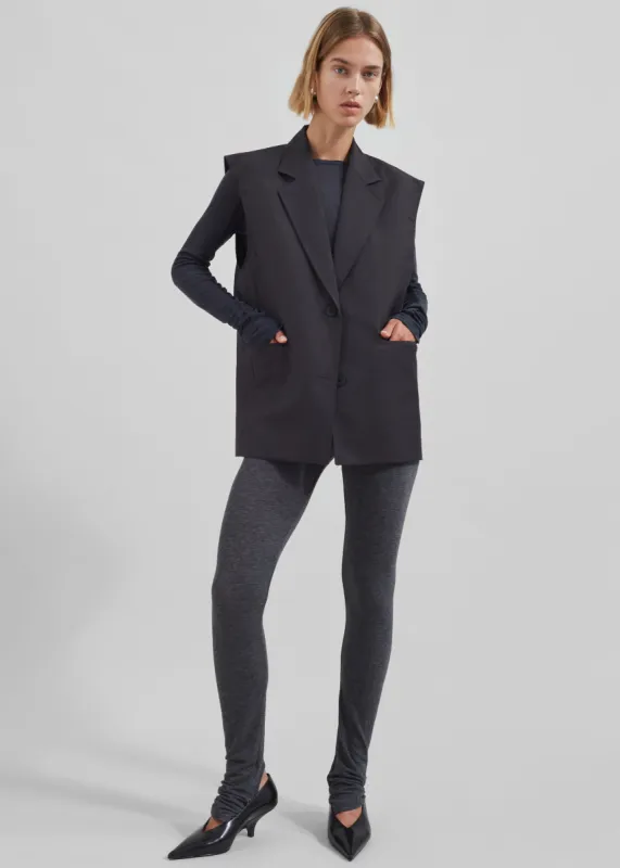 Tallin Vest - Charcoal sold by Frankie Shop