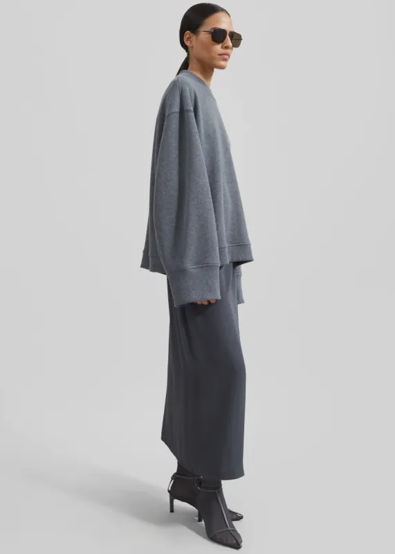 Talia Sweatshirt - Dark Grey sold by Frankie Shop