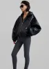 Santiago Faux Leather Jacket - Black sold by Frankie Shop